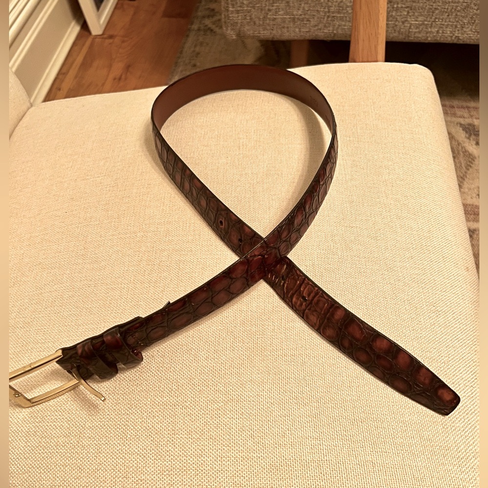 J Press men’s Italian leather belt